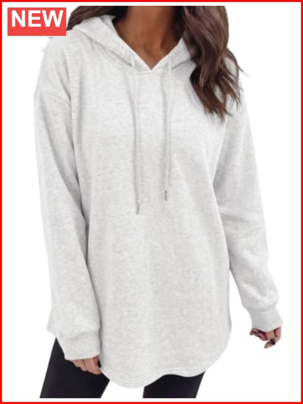 Women's Oversized Hoodie Dress Fleece Lined Long Sleeve Tunic Sweatshirt